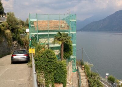 Ponteggio Colonno - Como - edificio residenziale - noleggio ponteggio Colonno - Lago di Como